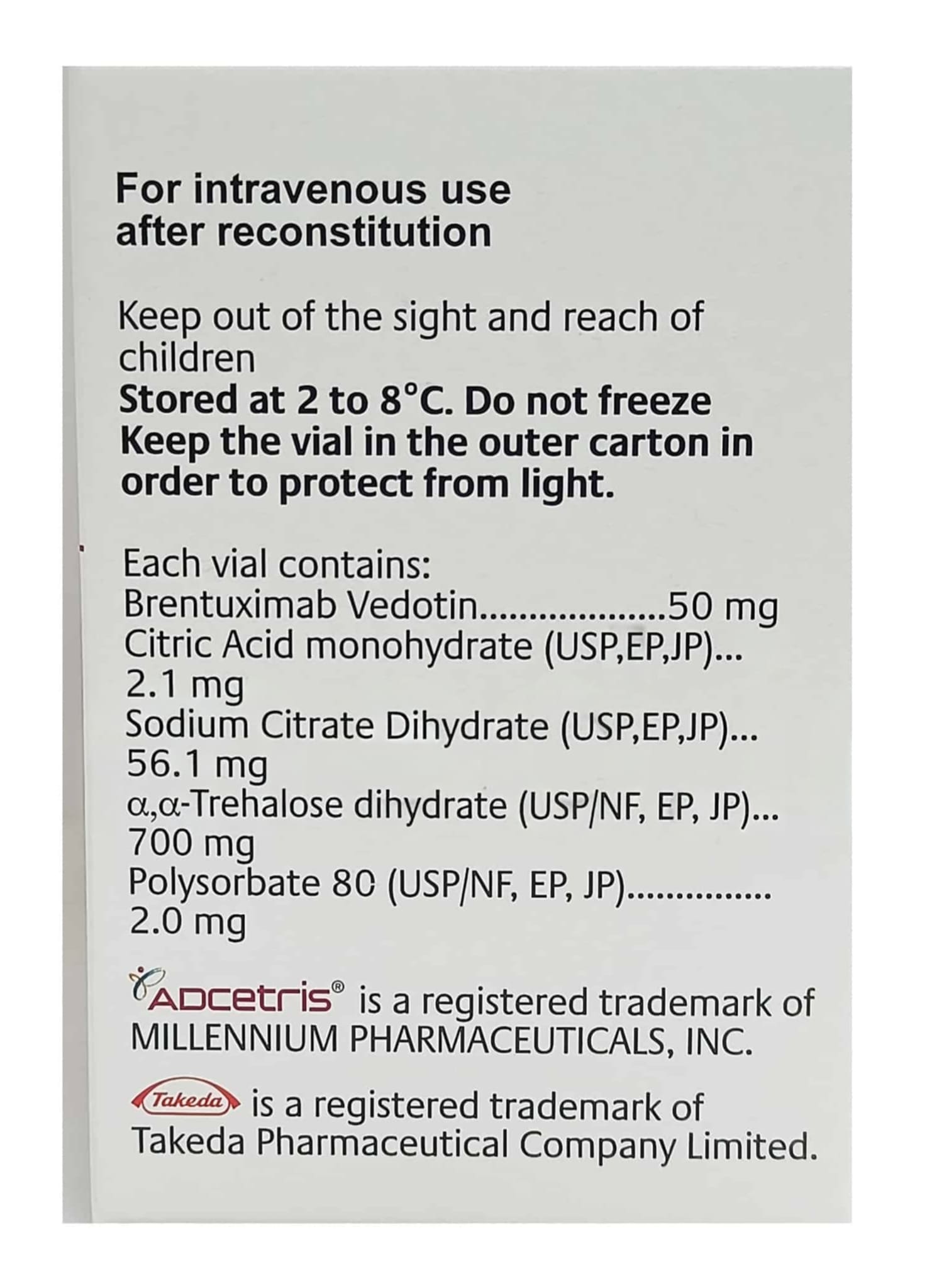 Adcetris 50mg Injection