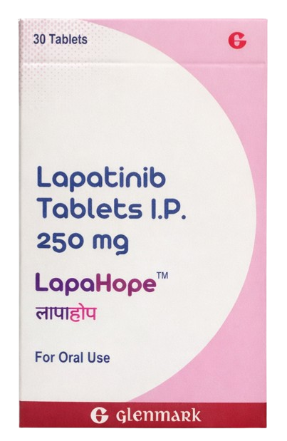 Lapahope 250mg Tablet 30's - Oncology Division Medicine by GLENMARK PHARMACEUTICALS PVT LTD