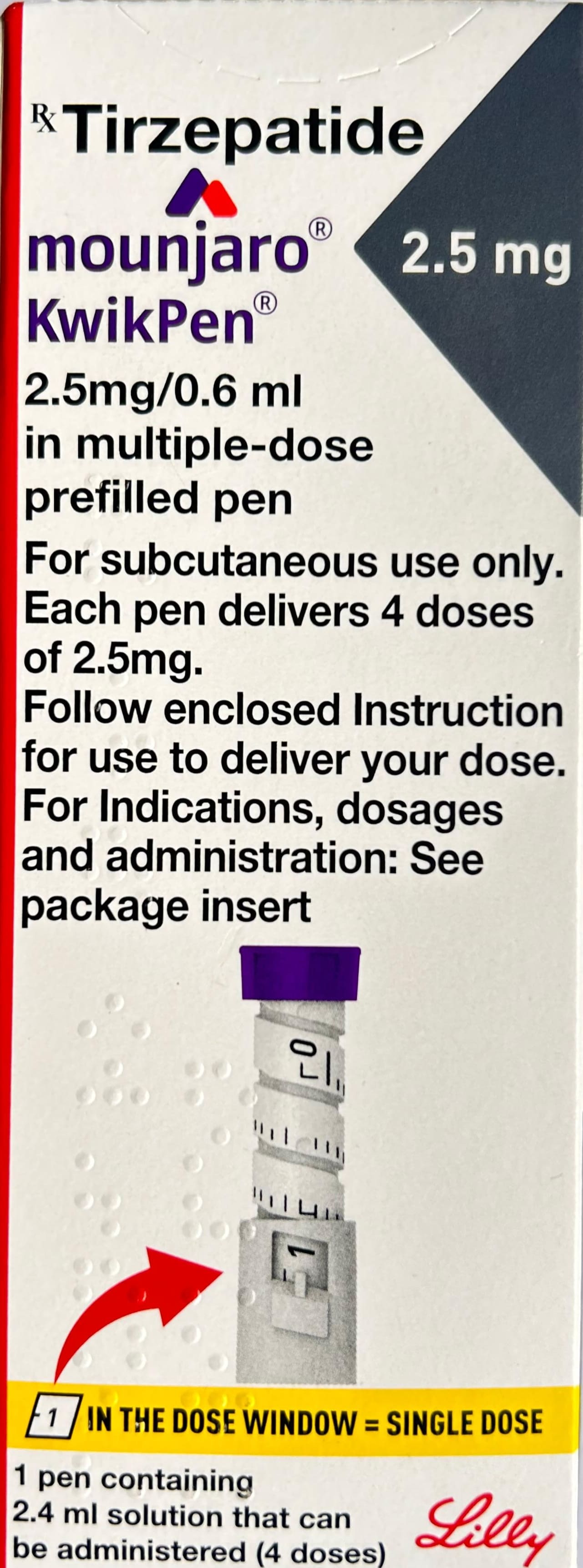 Mounjaro 2.5mg KwikPen - Diabetes Division Medicine by Eli Lilly & Company India Pvt Ltd