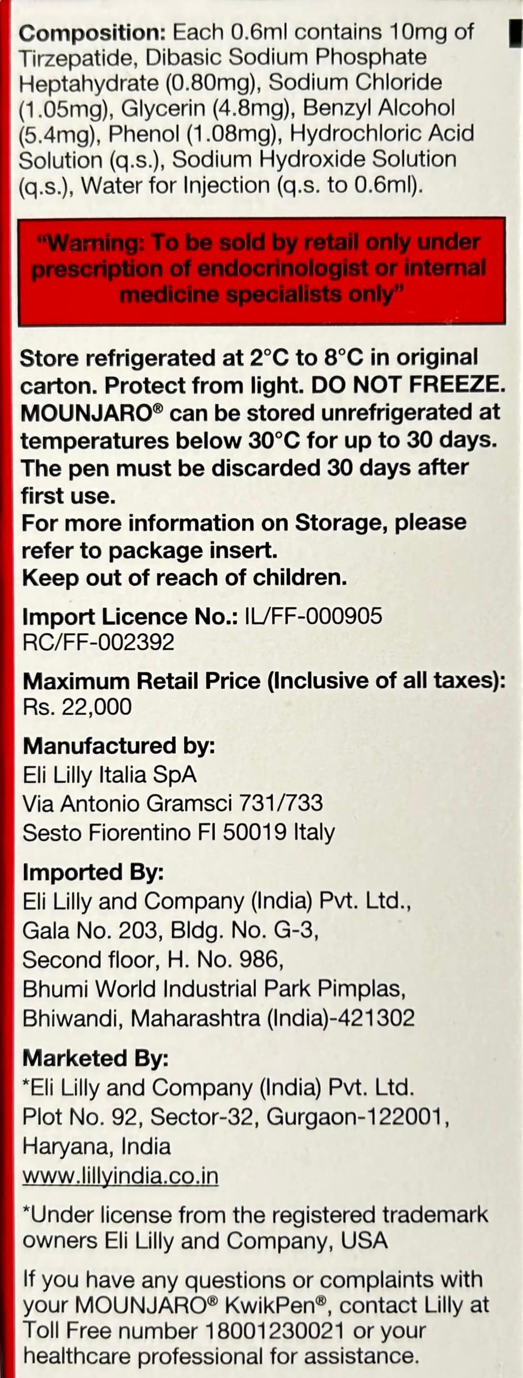 Mounjaro 10mg KwikPen