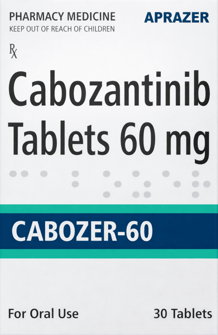 Cabozer 60mg Tablet - Oncology Division Medicine by Aprazer Healthcare Pvt Ltd