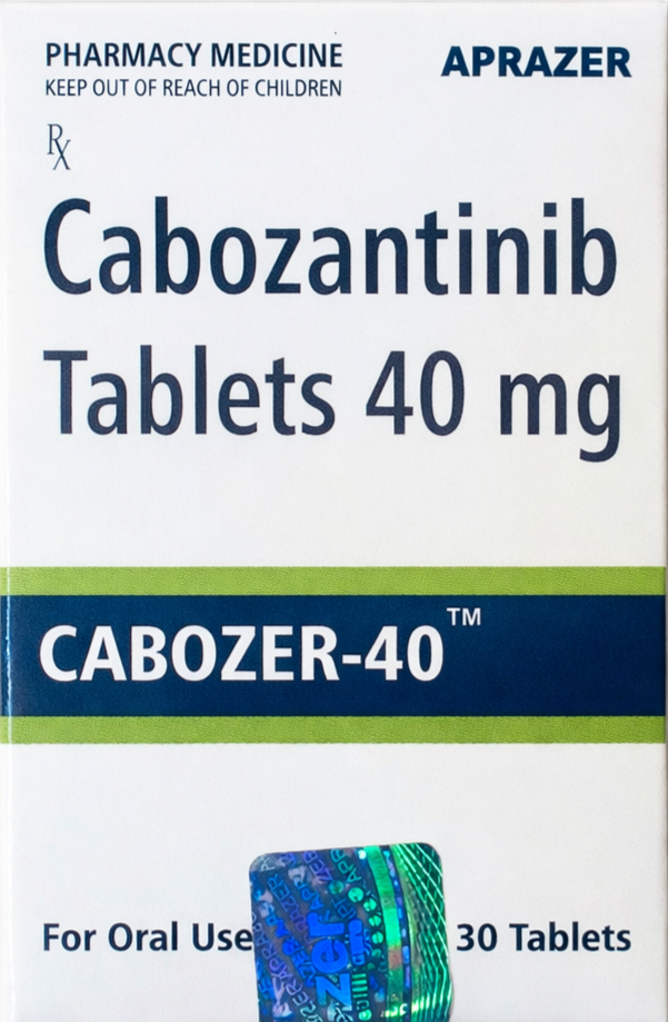 Cabozer 40mg Tablet - Oncology Division Medicine by Aprazer Healthcare Pvt Ltd