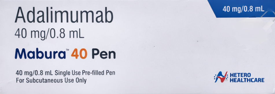 Mabura 40mg Pen - Rheumatology Division Medicine by HETERO HEALTHCARE PVT LTD