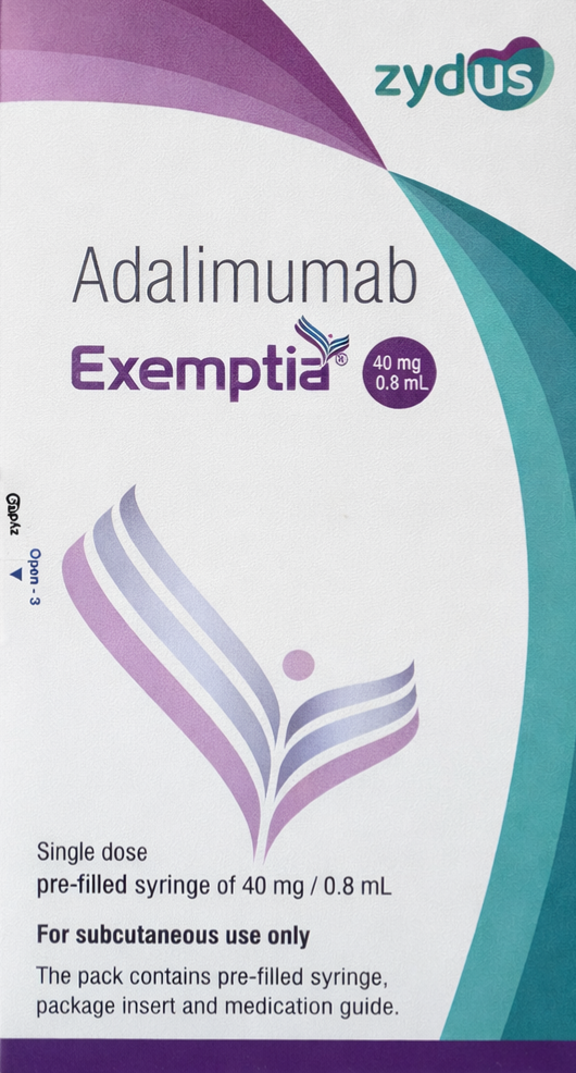 Exemptia 40mg Injection - Rheumatology Division Medicine by Zydus Cadila
