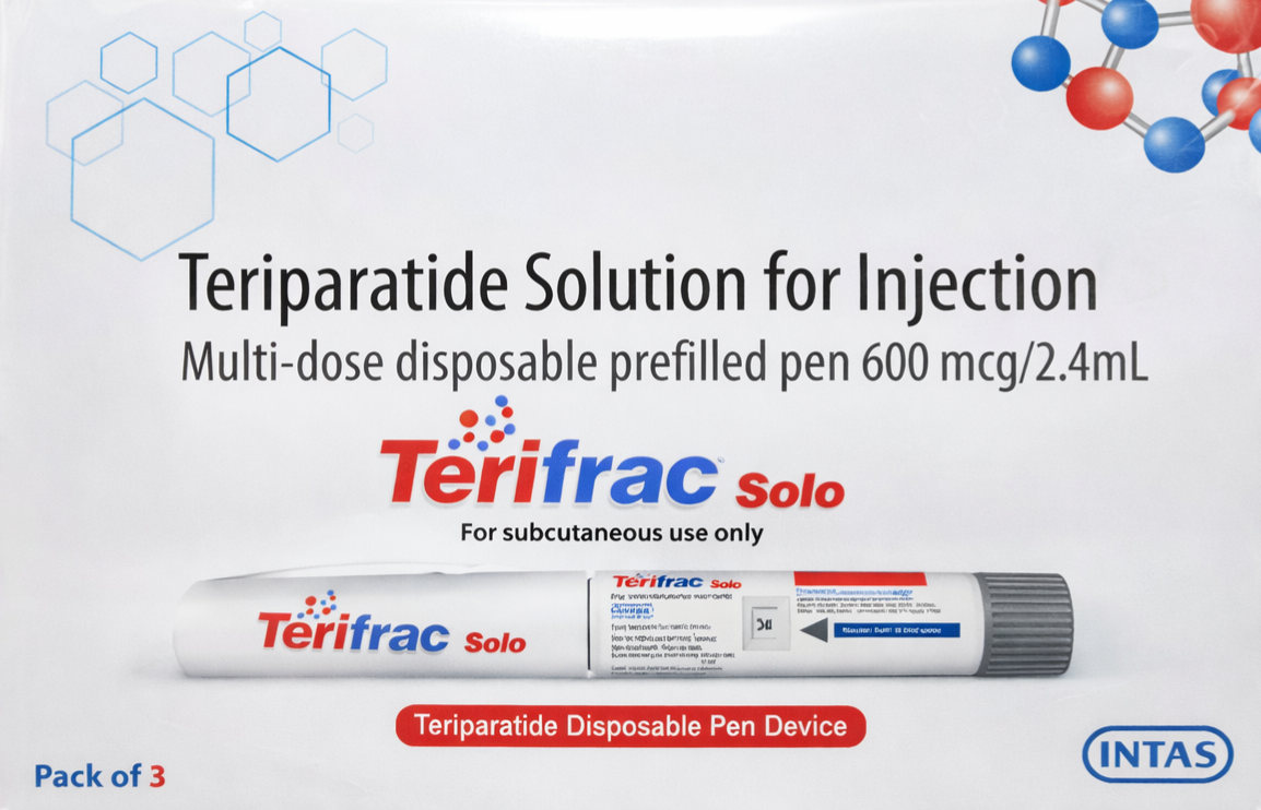 Terifrac Solo 600mcg Injection 3's - Rheumatology Division Medicine by Intas pharmaceutical pvt ltd