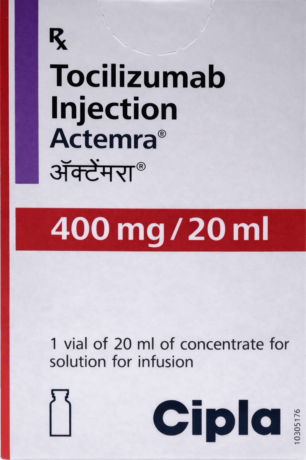 Actemra 400mg Injection - Rheumatology Division Medicine by CIPLA LTD