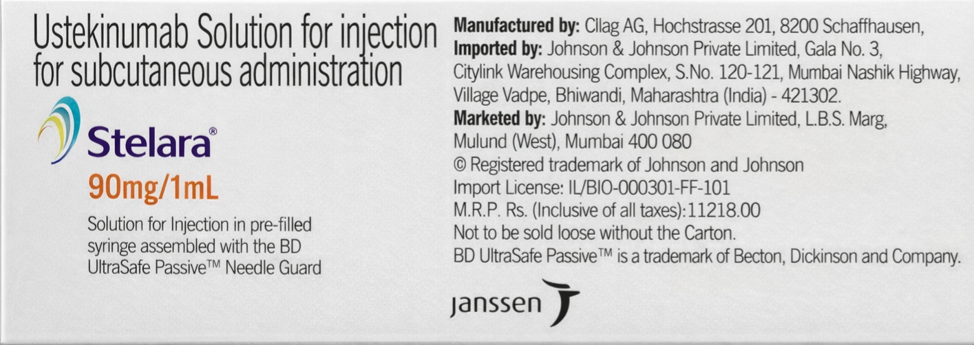 Stelara 90mg Injection - Alternative Medicine