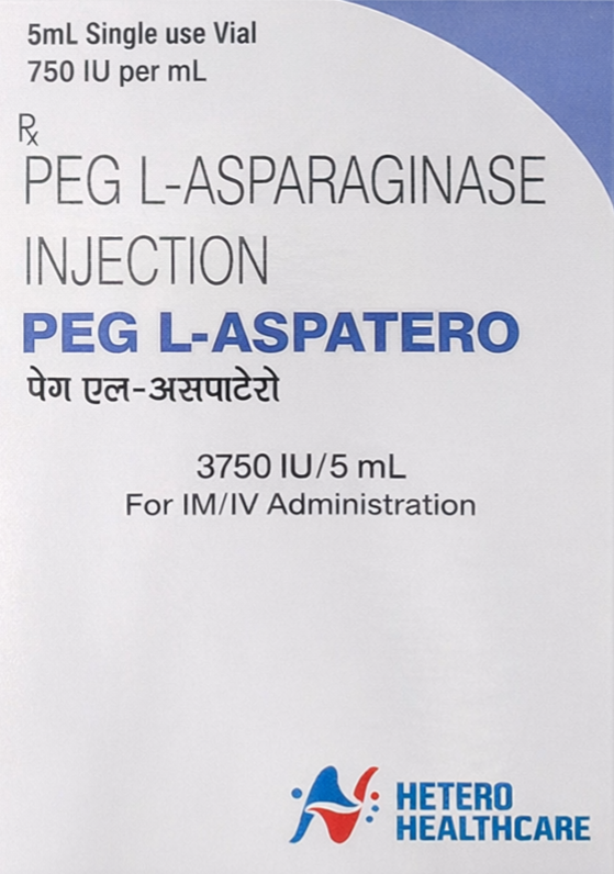 PEG L-Aspatero 3750 IU Injection - Oncology Division Medicine by HETERO HEALTHCARE PVT LTD