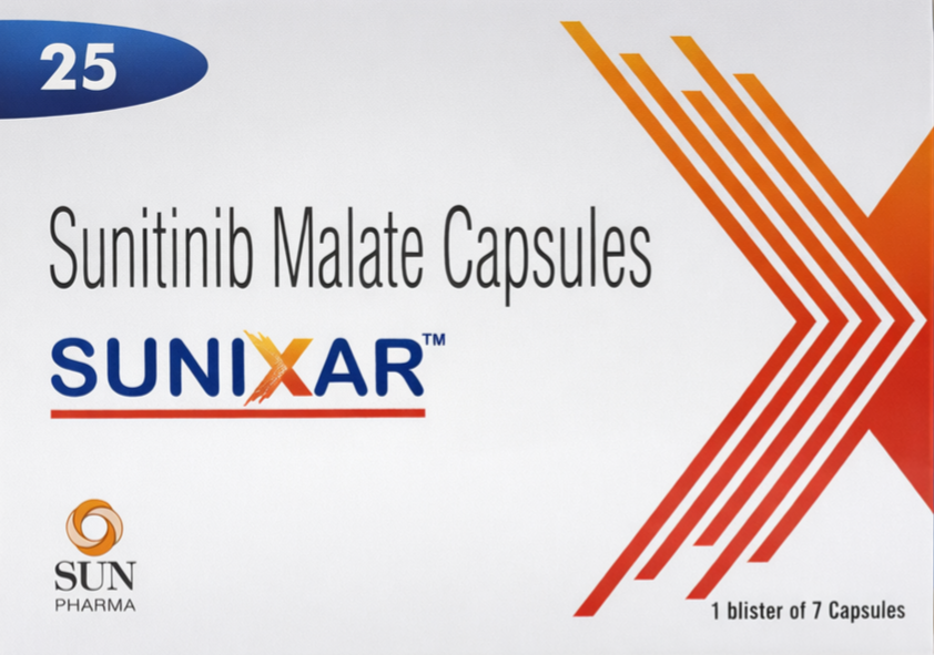Sunixar 25mg Capsule - Oncology Division Medicine by Sun pharmaceuticals Pvt Ltd