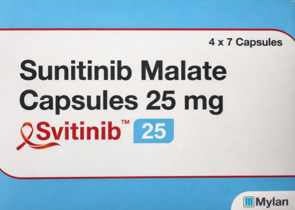 Svitinib 25mg Capsule - Oncology Division Medicine by Mylan Pharmaceutical pvt Ltd
