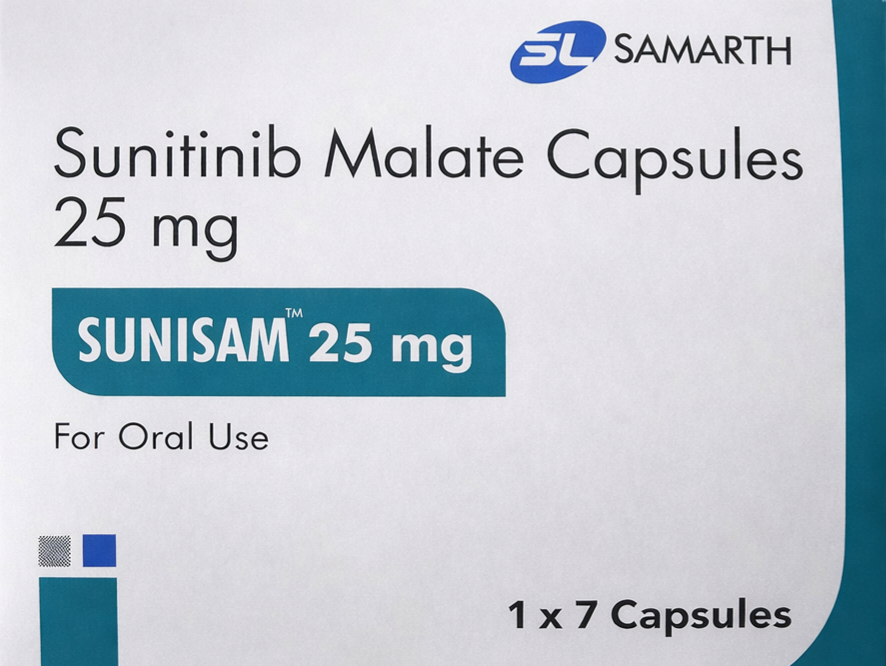 Sunisam 25mg Capsule - Oncology Division Medicine by SAMARTH LIFE SCIENCES PVT LTD