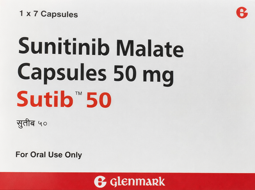 Sutib 50mg Capsule - Oncology Division Medicine by GLENMARK PHARMACEUTICALS PVT LTD