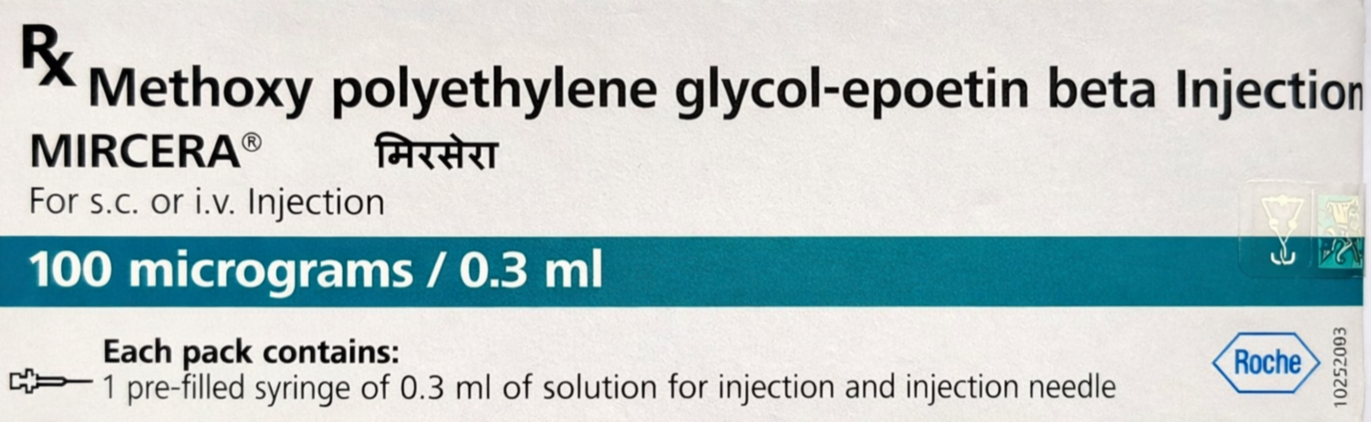 Mircera 100mcg Injection - Nephrology Division Medicine by Roche Products India Pvt Ltd