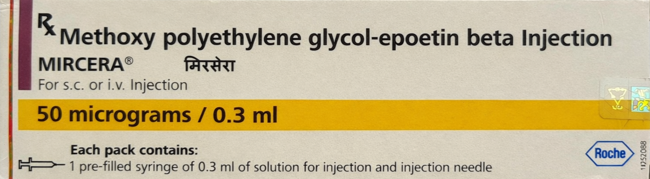 Mircera 50mcg Injection - Nephrology Division Medicine by Roche Products India Pvt Ltd