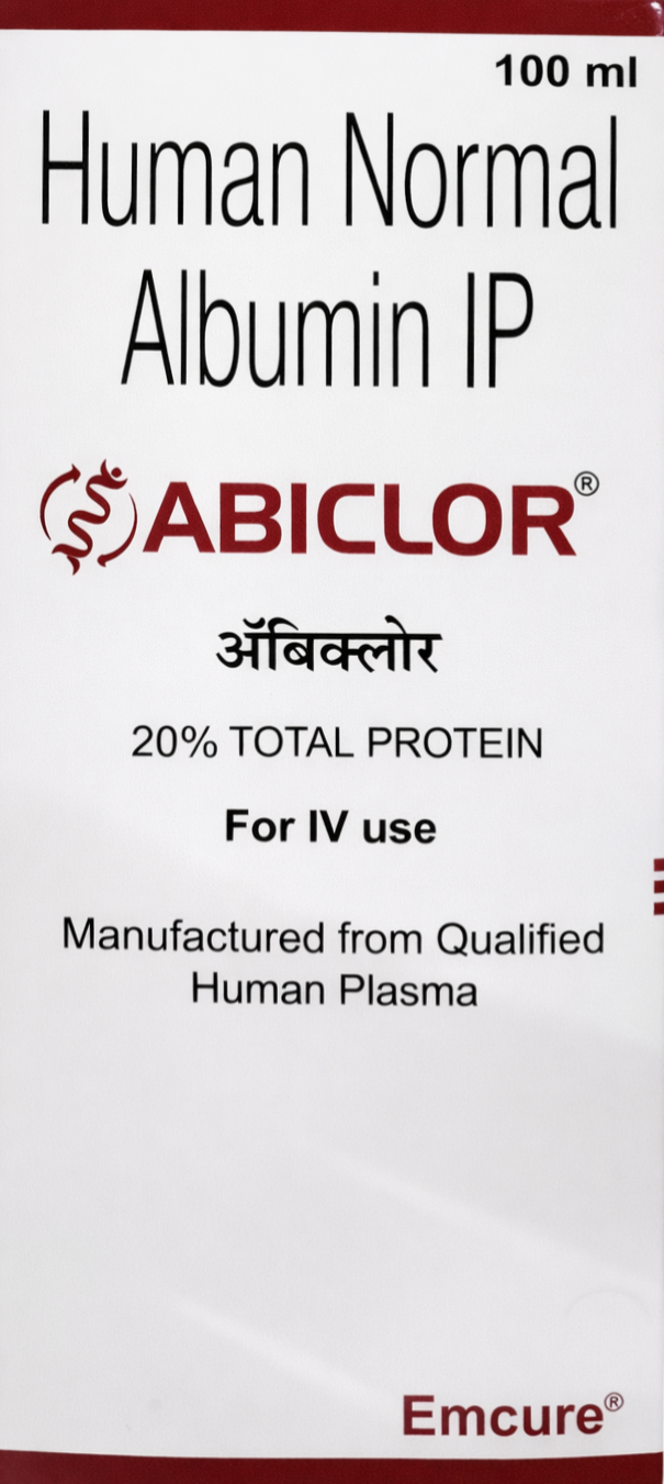 Abiclor 20% Injection 100mL - Nephrology Division Medicine