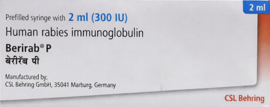 Berirab P 300IU Injection - Vaccines Division Medicine by BHARAT SERUMS & VACCINES LTD