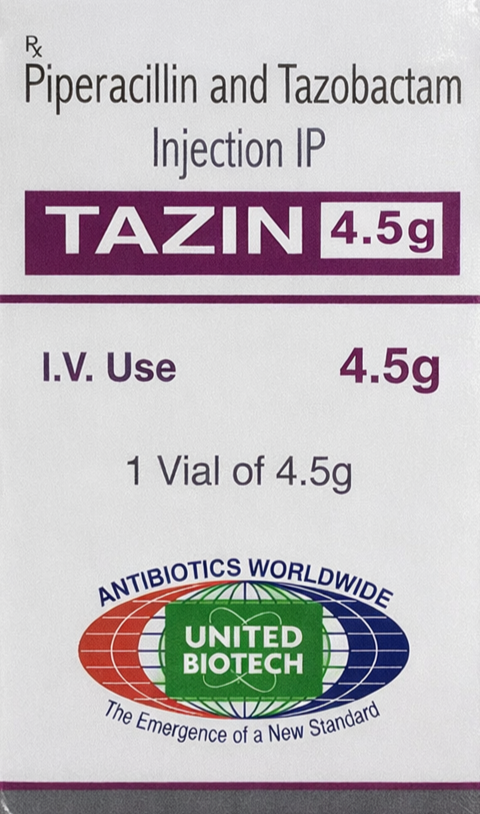 Tazin 4.5gm Injection - Antibiotics Division Medicine by UNITED BIOTECH PVT LTD