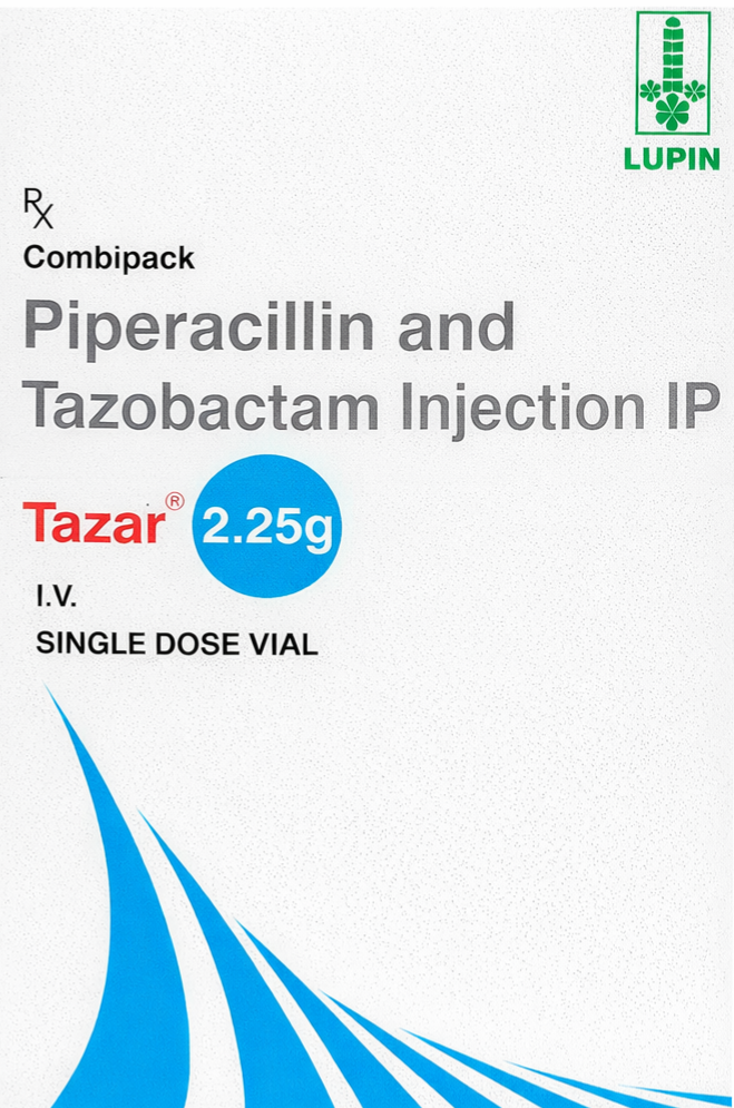 Tazar 2.25gm Injection - Antibiotics Division Medicine by Lupin Ltd