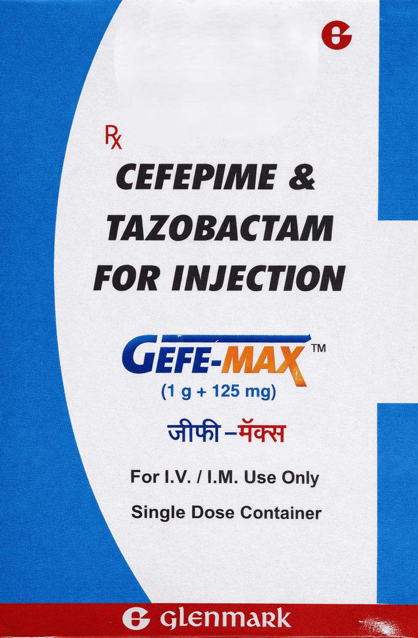 Gefemax 1000mg + 125mg Injection - Antibiotics Division Medicine by GLENMARK PHARMACEUTICALS PVT LTD
