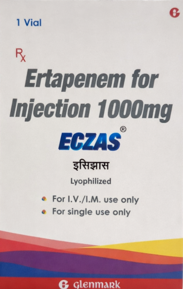 Eczas 1gm Injection - Antibiotics Division Medicine by GLENMARK PHARMACEUTICALS PVT LTD
