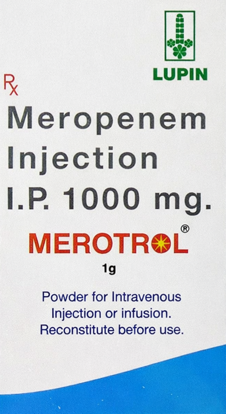 Merotrol 1gm Injection - Antibiotics Division Medicine by Lupin ltd