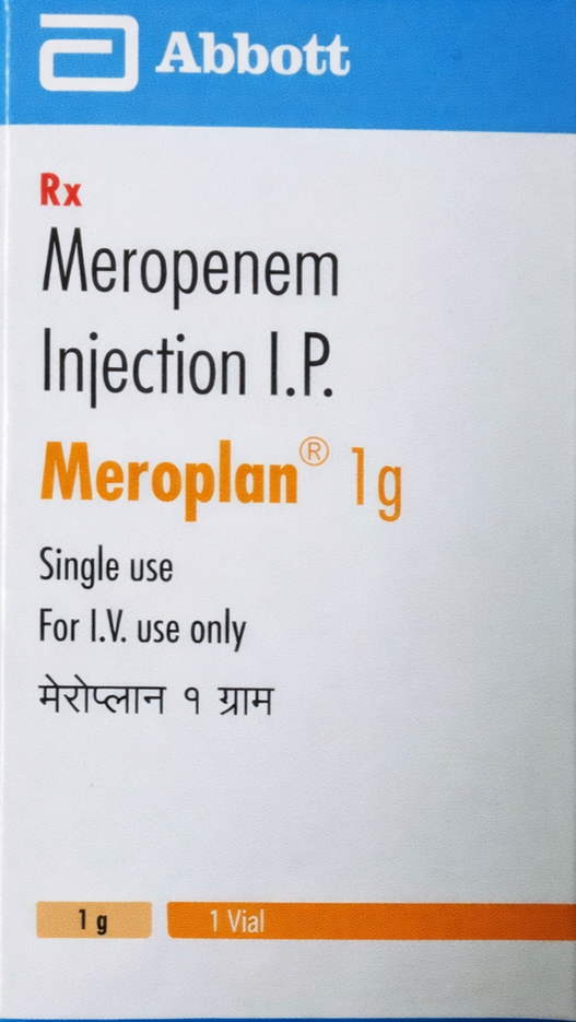 Meroplan 1gm Injection - Antibiotics Division Medicine
