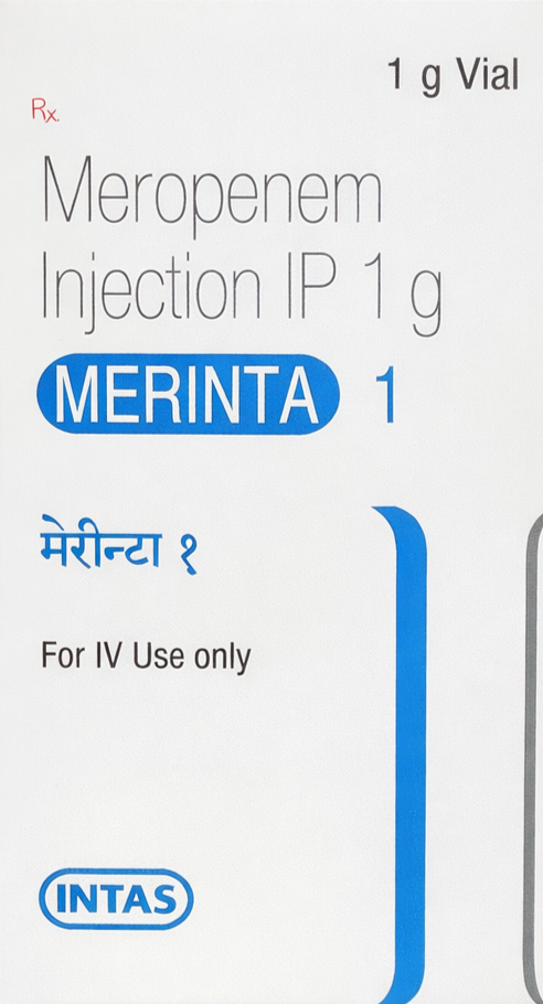Merinta 1gm Injection - Antibiotics Division Medicine by Intas pharmaceutical pvt ltd