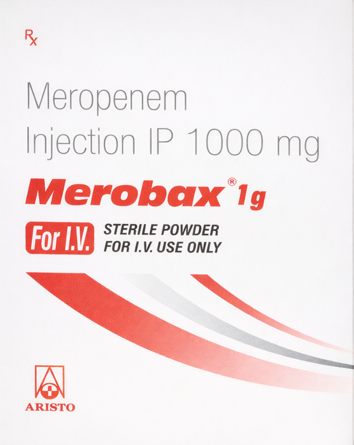 Merobax 1gm Injection - Antibiotics Division Medicine