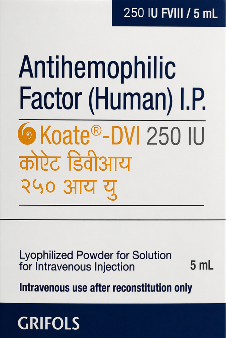 Koate-Dvi 250IU Injection - Hematology Division Medicine by Grifols