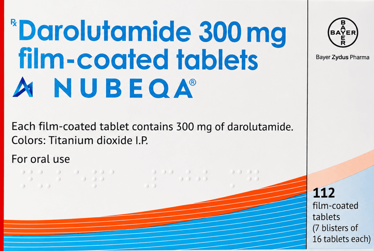Nubeqa 300mg Tablet - Oncology Division Medicine by Bayer Zydus Pharma Pvt Ltd