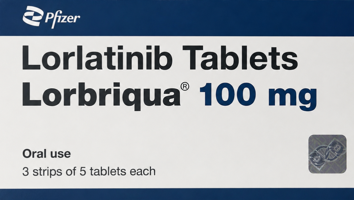 Lorbriqua 100mg Tablet 15's - Oncology Division Medicine by PFIZER LTD