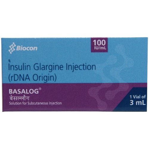 Basalog 100IU/ml Injection 3ml - Diabetes Division Medicine