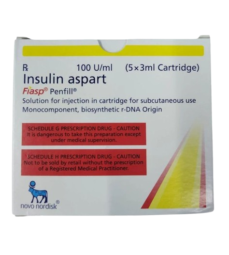 Fiasp 100IU/ml Penfill (3ml Each) - Diabetes Division Medicine